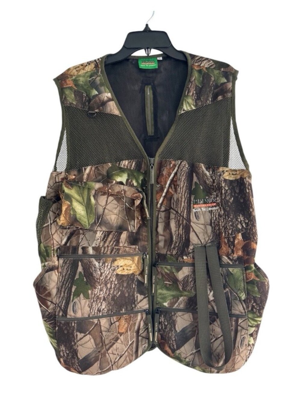 Primos Mens Sz XL Speak The Language Turkey Vest Realtree APG Camo Game Pouch